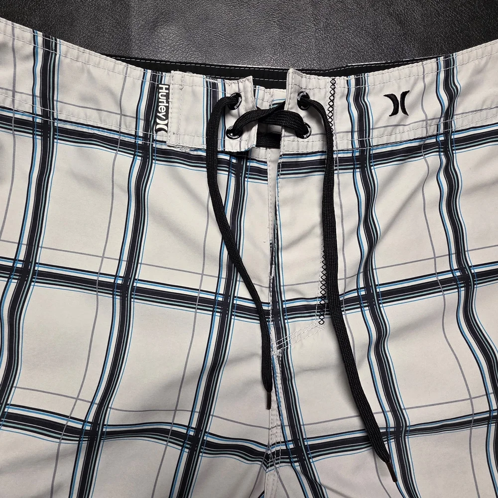Hurley Men’s White Plaid Board Shorts - Summer 2009